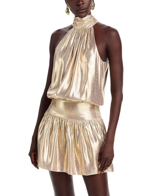 レイミー ブルック レディース トップス ワンピース トール Ramy Brook Alexi Metallic Dress Gold ゴールド