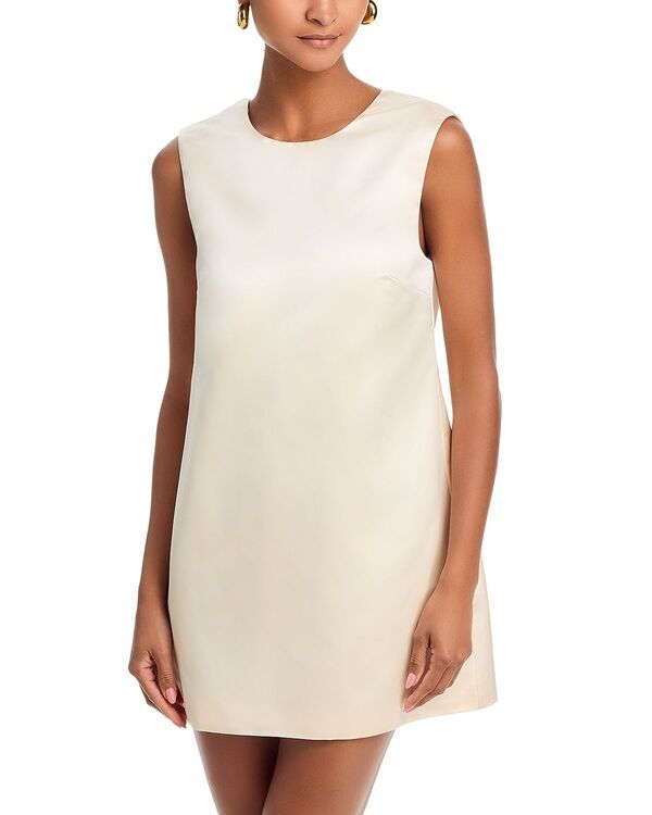 フレンチコネクション レディース トップス ワンピース サテン FRENCH CONNECTION Jaxon Satin Bow Shift Dress Porcelain Cream クリーム