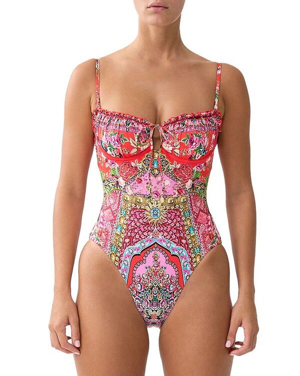 キャミラ レディース 水着 上下セット ギャザー Camilla Ruched One Piece Swimsuit Heirloom Empire