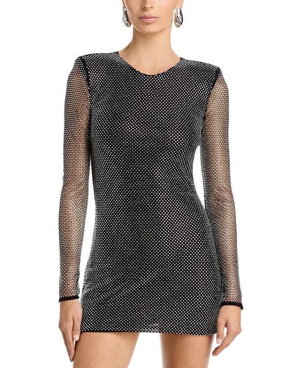ラジャンス レディース トップス ワンピース ミニ LAGENCE Harlynn Mini Dress Black Crystal ブラック