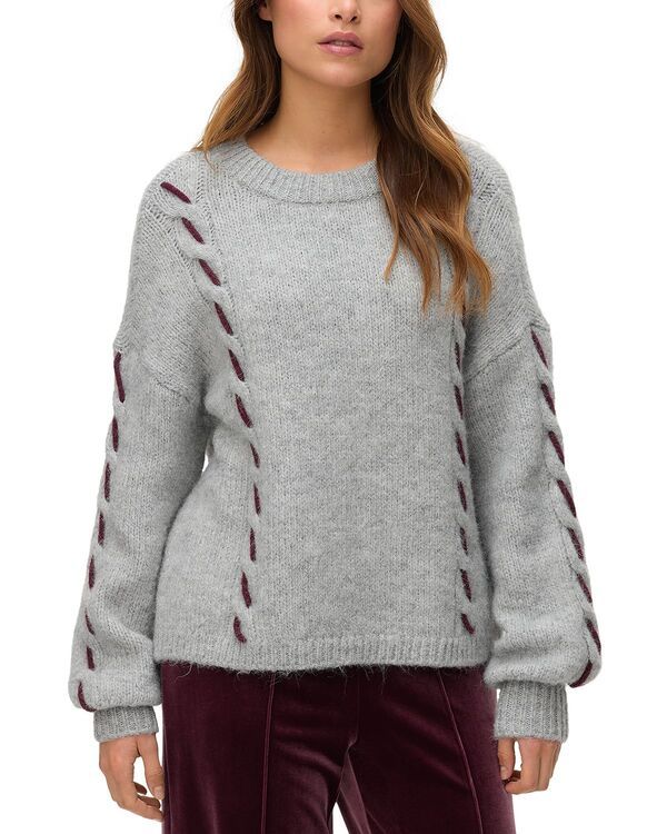 ヴェロモーダ レディース アウター ニット・セーター Vero Moda Vmilina Long Sleeve Handstitch Pullover Sweater Light Grey グレー
