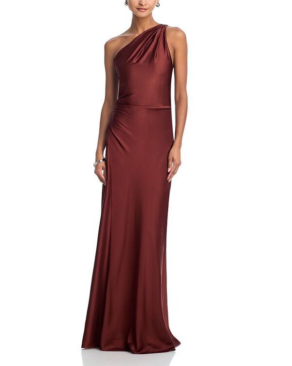 エーエルシー レディース トップス ワンピース ALC Aster One Shoulder Gown Black Cherry ブラック
