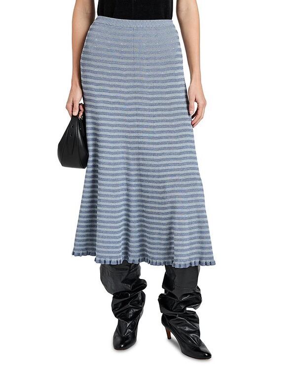 プロエンザ スクーラー レディース ボトムスカート ニット Proenza Schouler White Label Stine Geo Knit Skirt Slate スレート