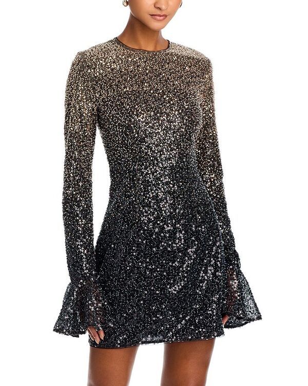 ローテート レディース トップス ワンピース ミニ ROTATE Beaded Long Sleeve Mini Dress Incense