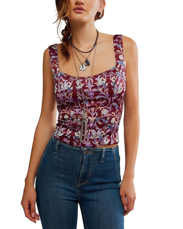 フリーピープル レディース トップス シャツ Free People Grace Corsetop Cabernet