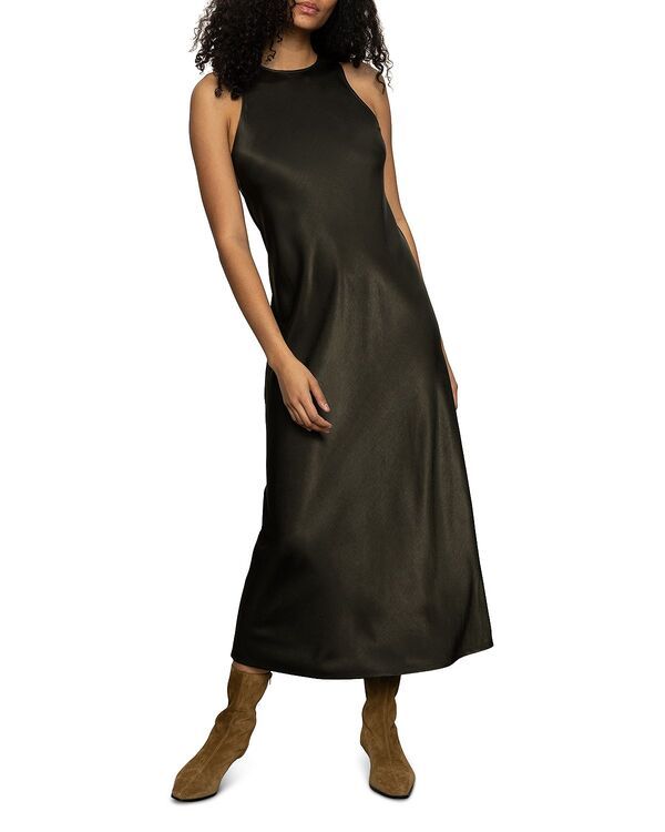 サンクチュアリー レディース トップス ワンピース サテン Sanctuary Everyday Satin Dress Black Olive ブラック