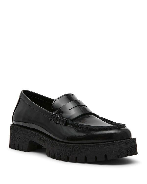 スティーブ マデン レディース シューズ パンプス ローファー STEVE MADDEN Womens Langsten Loafer Flats Black Box ブラック