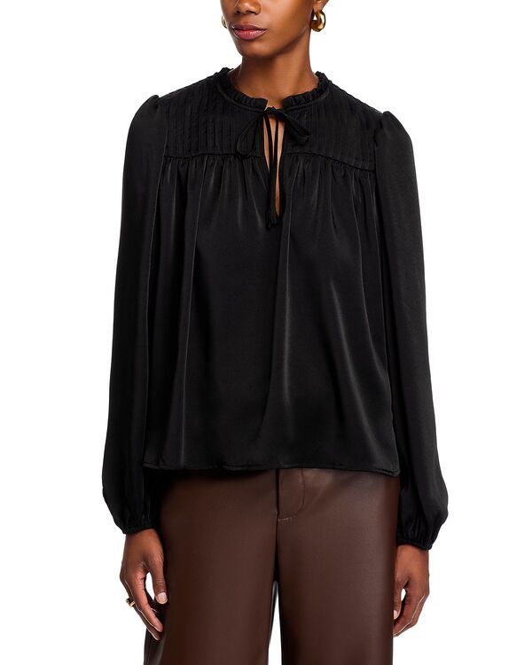 ワイフ レディース トップス シャツ ブラウス WAYF Anastasia Long Sleeve Blouse Black ブラック
