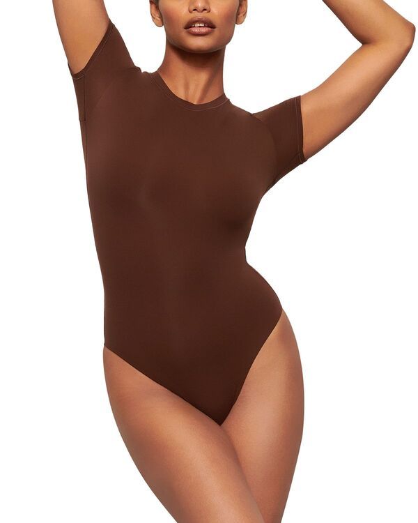 スキムズ レディース トップス シャツ ボディースーツ SKIMS Fits Everybody T Shirt Bodysuit Cocoa ココア