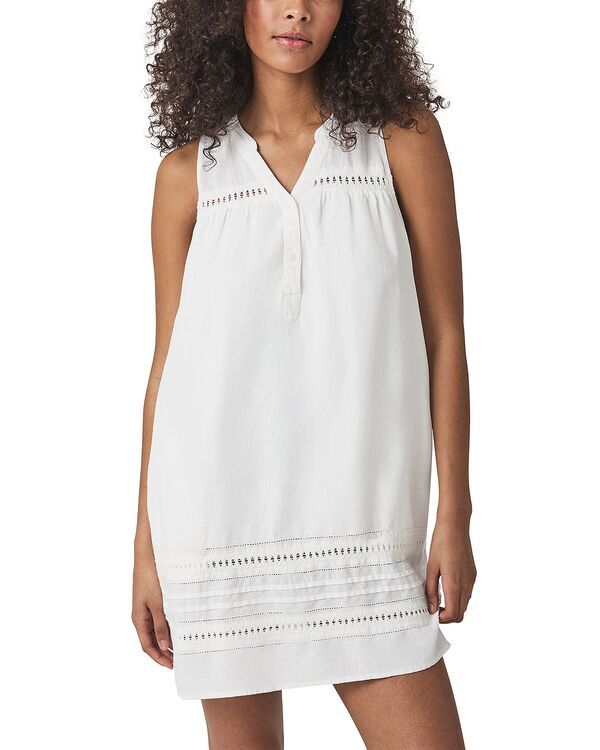 スプレンディット レディース トップス ワンピース ミニ Splendid Catalina Mini Dress White ホワイト