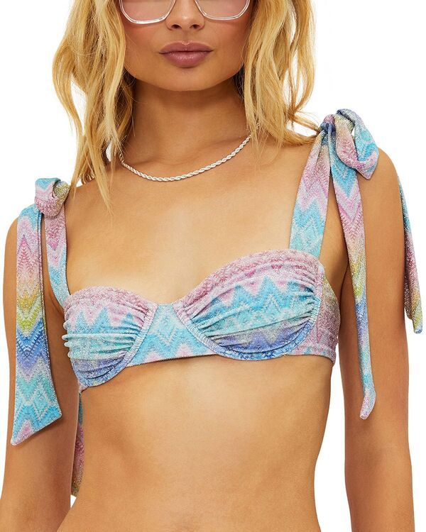 ビーチライオット レディース 水着 トップのみ Beach Riot Drea Bikini Top Sunset Chevron