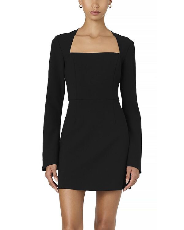 フレンチコネクション レディース トップス ワンピース FRENCH CONNECTION Whisper Long Sleeve Dress Black ブラック