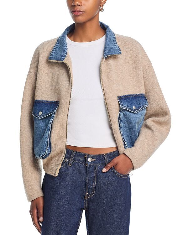 ブランクニューヨーク レディース アウター ジャケット・ブルゾン セーター BLANKNYC Sweater Bomber Jacket Glow Up