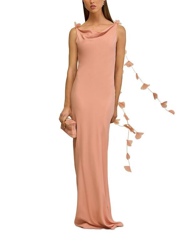 カルト ガイア レディース トップス ワンピース オープンバック フラワー柄 フラワー Cult Gaia Nymeria 3D Floral Open Back Gown Petal Pink ピンク