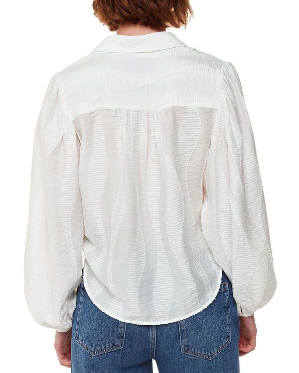 ホイッスルズ レディース トップス シャツ Whistles Hannah Textured Shirt White ホワイト