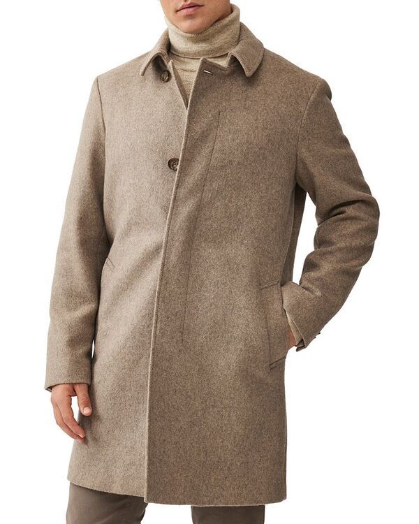 ロッドアンドグン メンズ アウター コート レギュラーフィット ナイロン ウール Rodd Gunn Mt Florence Wool Nylon Regular Fit Peacoat Fawn