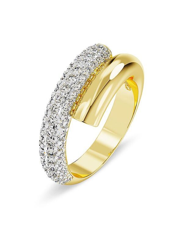 スワロフスキー レディース アクセサリー リング Swarovski Dextera Crystal Bypass Ring Gold ゴールド