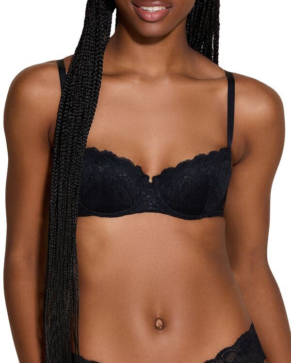 コサベラ レディース アンダーウェア ブラジャー Cosabella Never Say Never Pushie PushUp Bra Black ブラック
