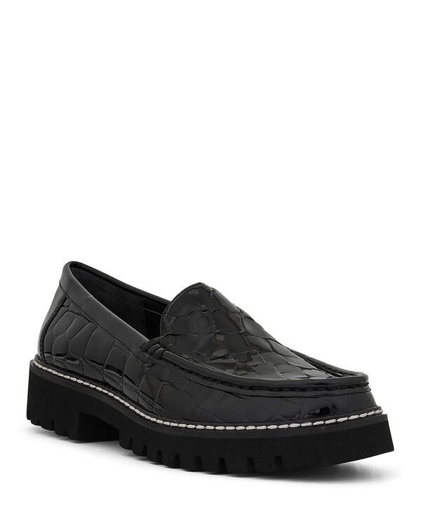 ドナルドプリネール レディース シューズ スリッポン・ローファー Donald Pliner Womens Hope Slip On Loafer Flats Black Croc ブラック