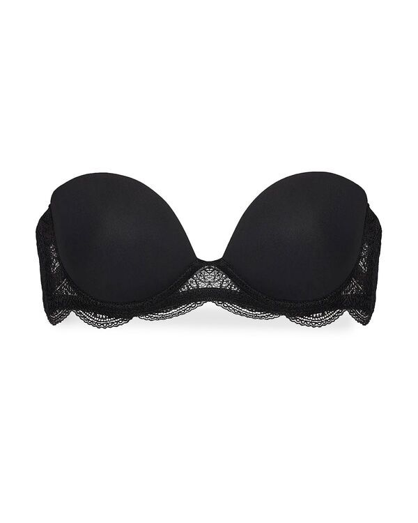 シモーヌペレール レディース アンダーウェア ブラジャー ストラップレス Simone Perele Karma Strapless Plunge Bra Black ブラック