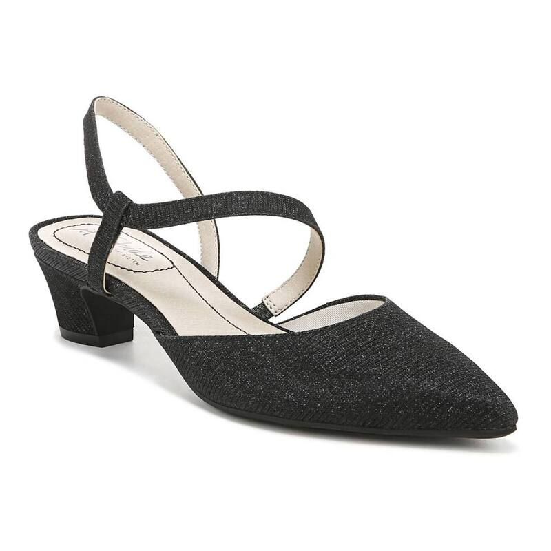 ライフストライド レディース シューズ パンプス ミニ LifeStride Minimalist Womenslingback Pumps Black Shimmer ブラック