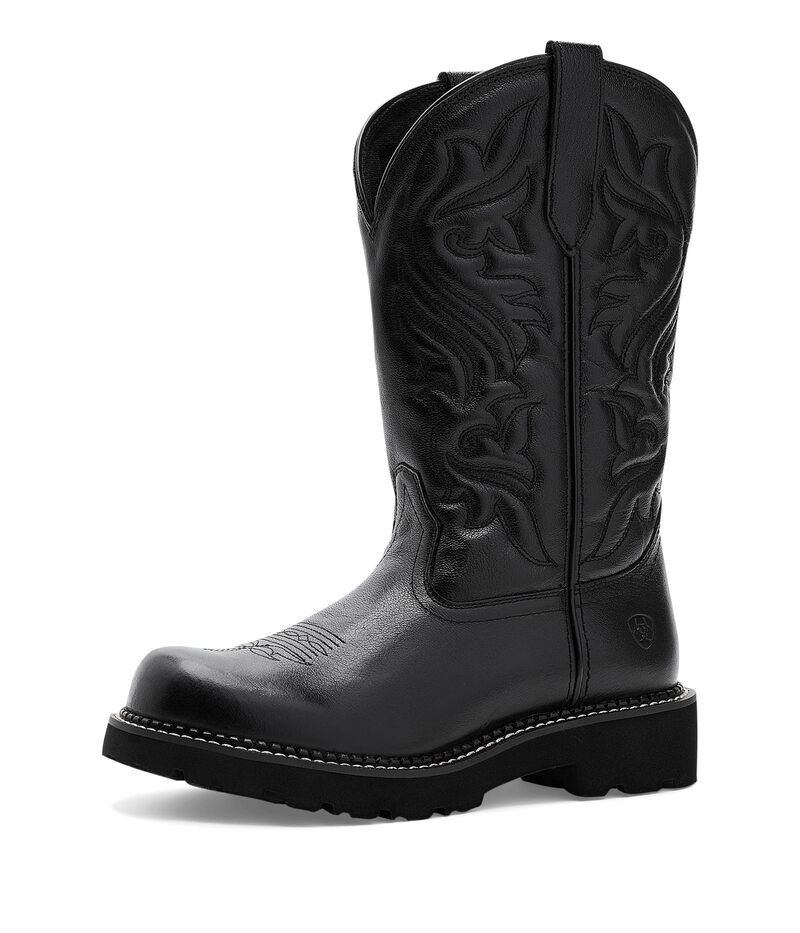 アリアト レディース シューズ ブーツ・レインブーツ Ariat FatbabyR Dawn Black Deertan ブラック