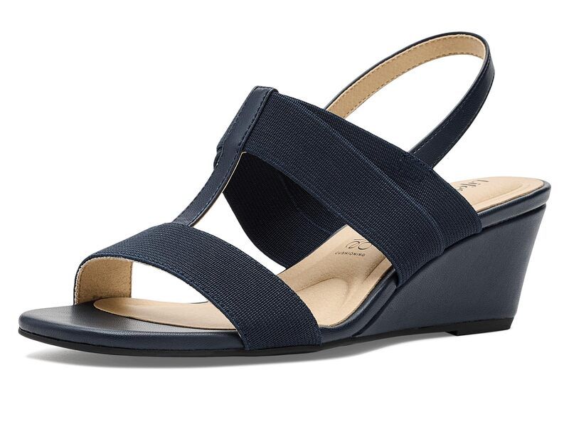 ライフストライド レディース シューズ ヒール サンダル LifeStride Sweet Slingback Sandals Lux Navy ネイビー