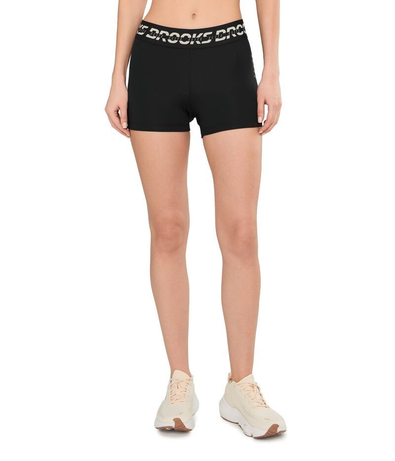 ブルックス レディース ボトムス ハーフパンツ・ショーツ Brooks PR Elite Shorty 3 BlackLuminary ブラック