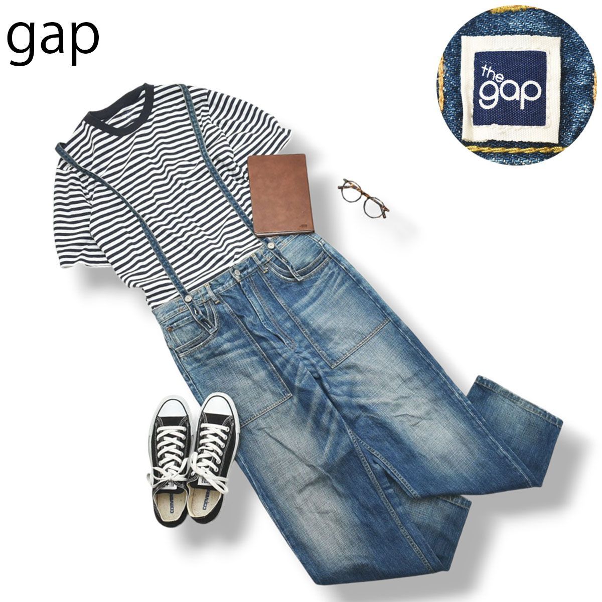 【復刻モデル】 ギャップ GAP ヴィンテージリバイバル オーバーオール サスペンダー付き ワーク デニム パンツ ジーンズ M インディゴ メンズ ペインター アウトドア カジュアル