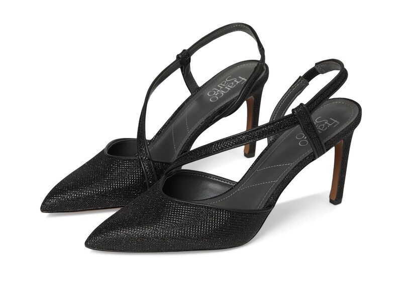 フランコサルト レディース シューズ ヒール サンダル Franco Sarto Peyton Strappy Sandals Black Textured ブラック