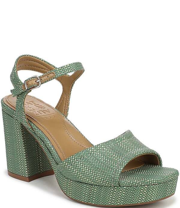ナチュライザー レディース シューズ サンダル プラットフォーム アンクル Naturalizer Petraffiankle Wraplatform Dressandals Green Multi グリーン