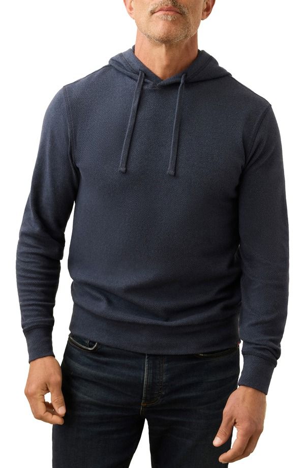 ファレティ メンズ アウター パーカー・スウェット コットン Faherty Legend Stretch Organicotton Blend Hoodie Brightonavy Twill ネイビー