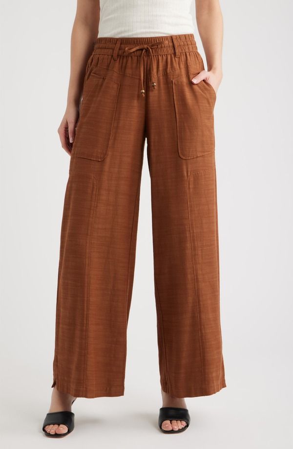 ウィットウィズダム レディース ボトムス レギンス ワイドレッグ パンツ Wit Wisdom Skyrise Wide Leg Pants Pecan