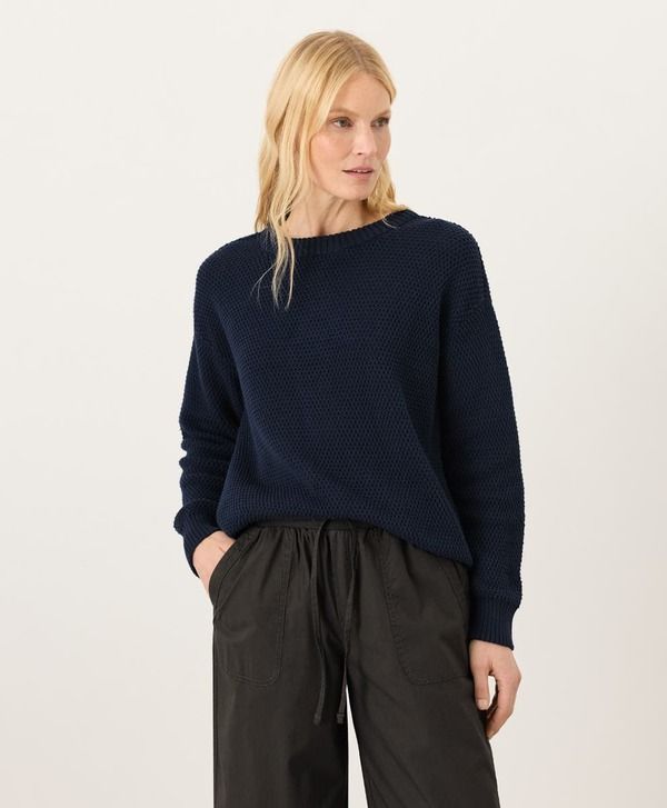 パクト レディース アウター パーカー・スウェット セーター コットン Pact Organicotton Shoreline Pullover Sweater Navy ネイビー