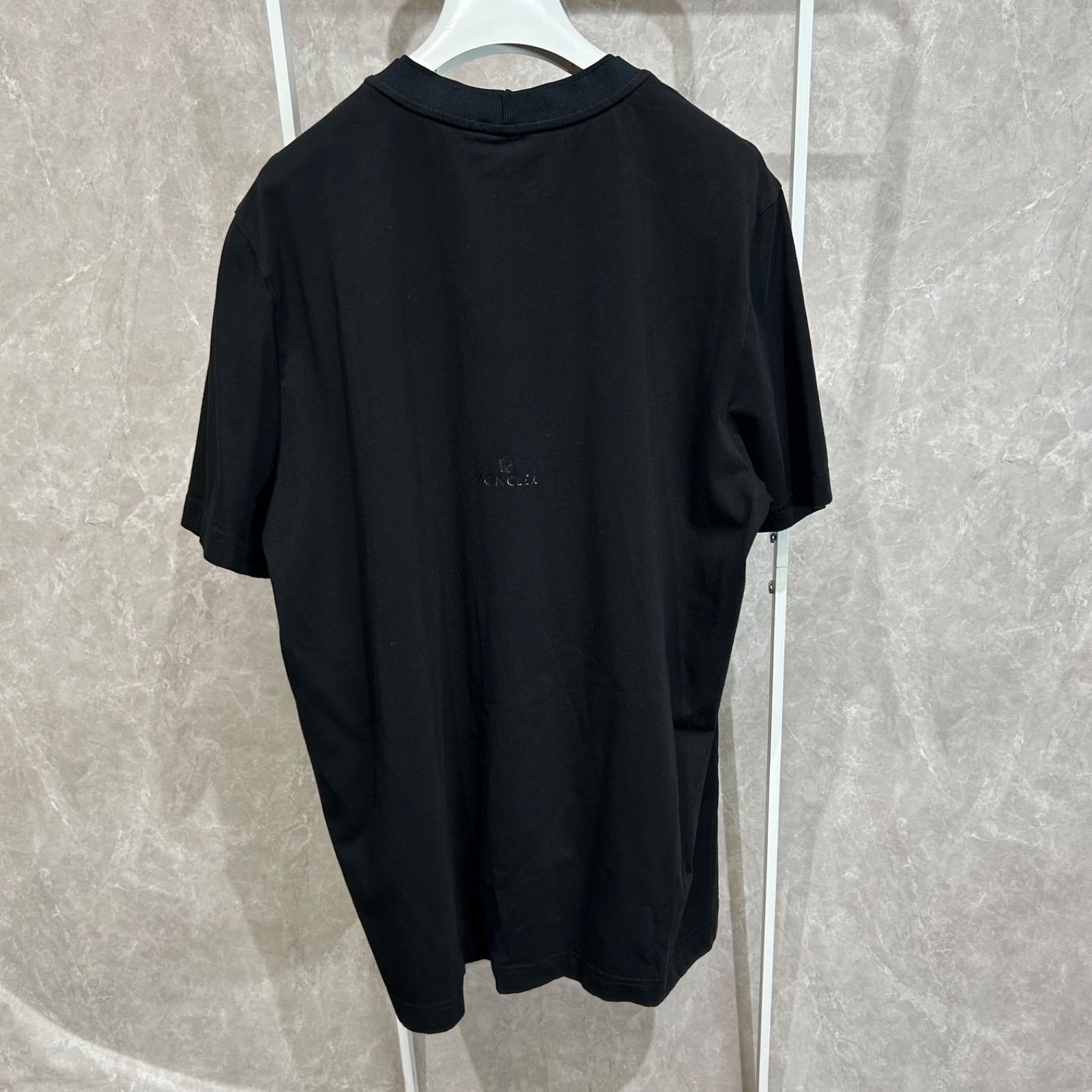 MONCLER モンクレール ラバーワッペン黒半袖 TシャツL - メルカリ