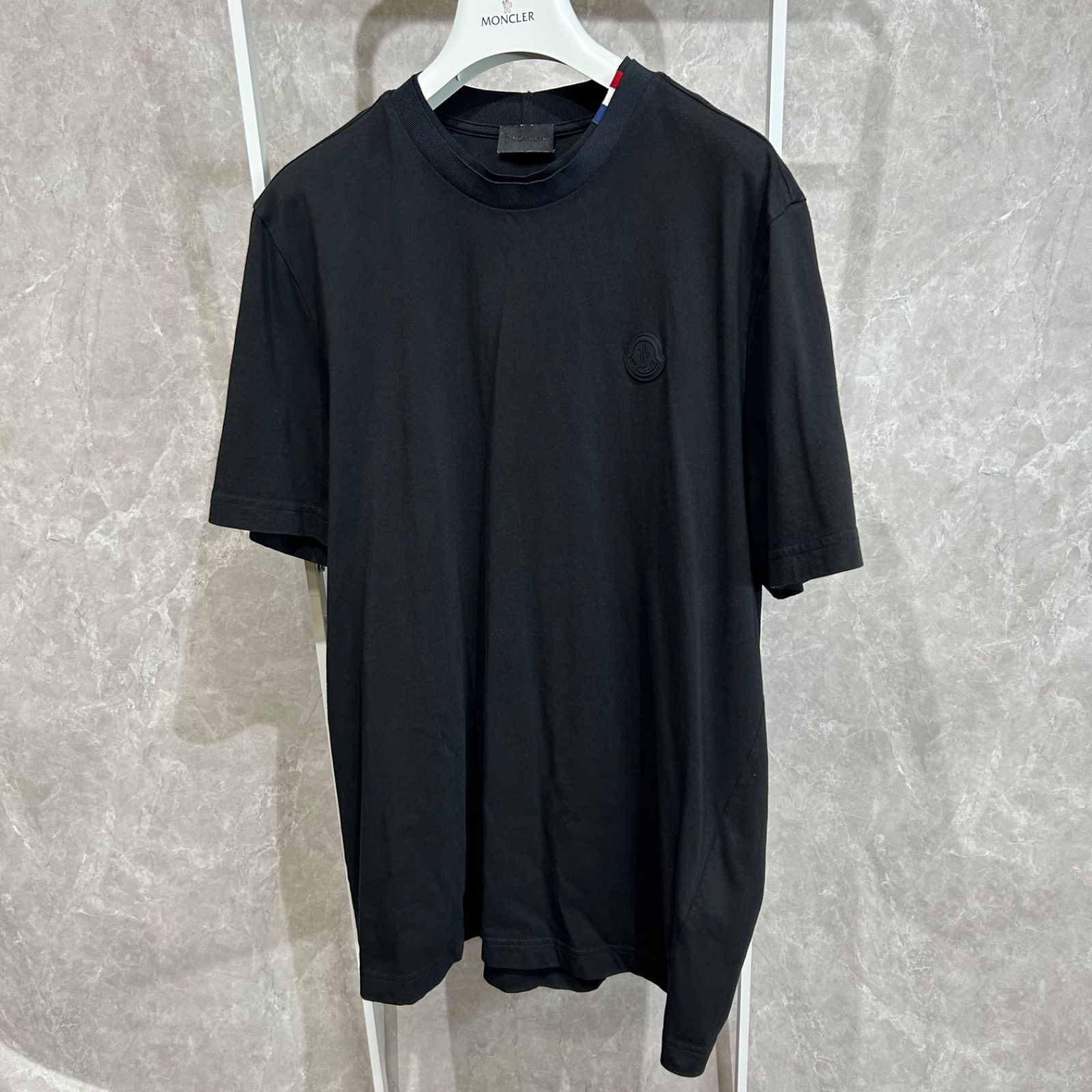 MONCLER モンクレール ラバーワッペン黒半袖 TシャツL - メルカリ