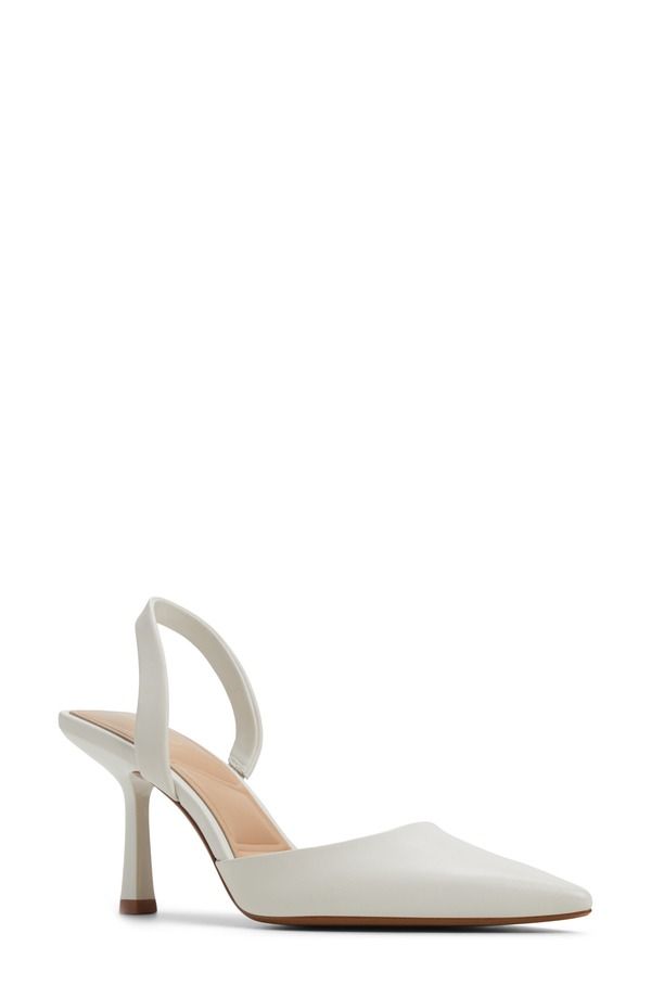 アルド レディース シューズ ヒール ALDO Brusanti Pointed Toe Slingback Pump White ホワイト