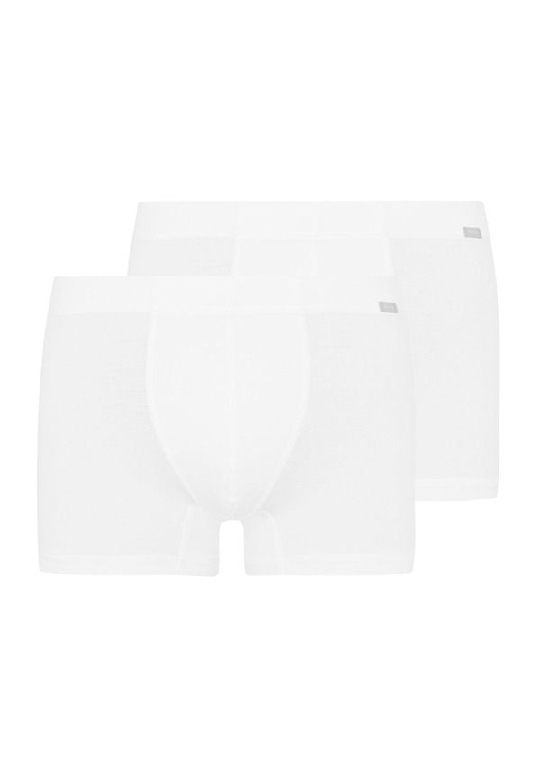 ハンロ メンズ アンダーウェア ボクサーパンツ コットン Hanro Cotton Essentials 2Pack Cotton Boxer Briefs With Covered Waistband White ホワイト