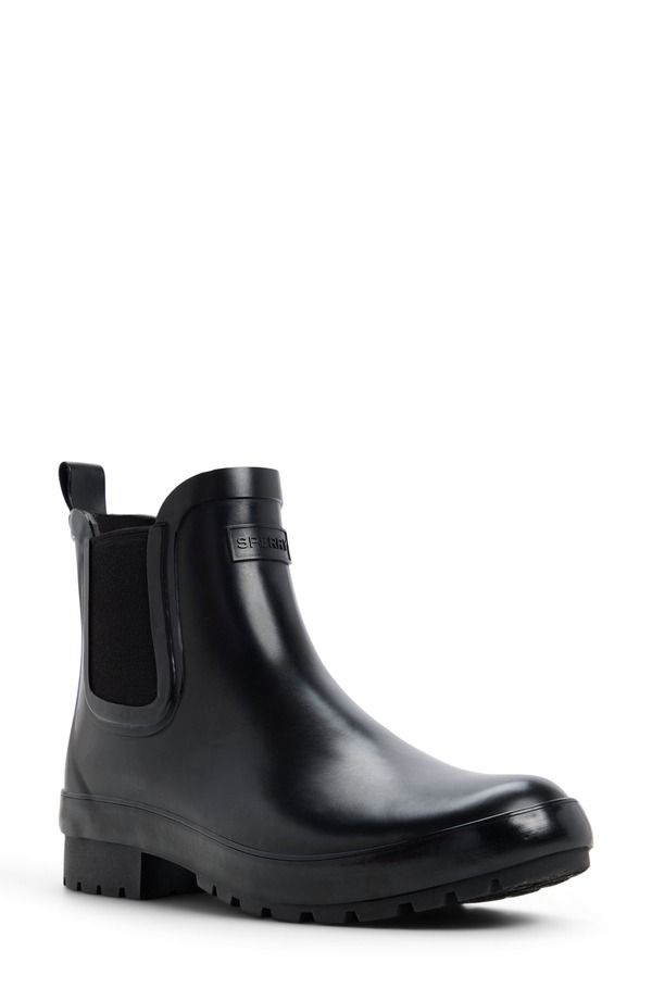 スペリー レディース シューズ ブーツ・レインブーツ チェルシー Sperry Drizzle Waterproof Chelsea Rain Boot Black ブラック