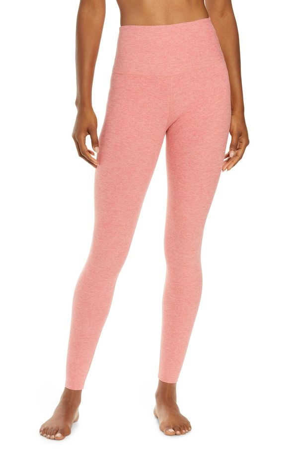 ビヨンドヨガ レディース ボトムス カジュアルパンツ ハイウエスト ミディ レギンス Beyond Yoga Caught in the Midi High Waist Leggings Chilli Red Heather ヘザー