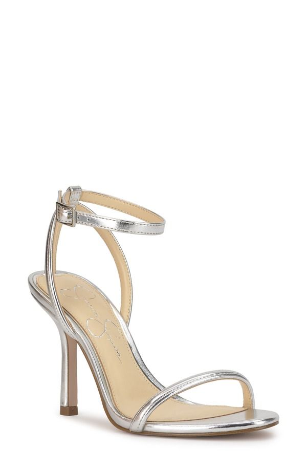 ジェシカシンプソン レディース シューズ ヒール サンダル Jessica Simpson Baharia Sandal Silver シルバー