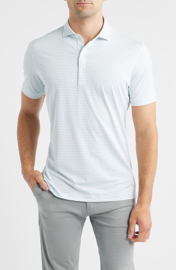 ジョニー オー メンズ トップス シャツ johnnieO Michael Striperformance Golf Polo Tropical ストライプ