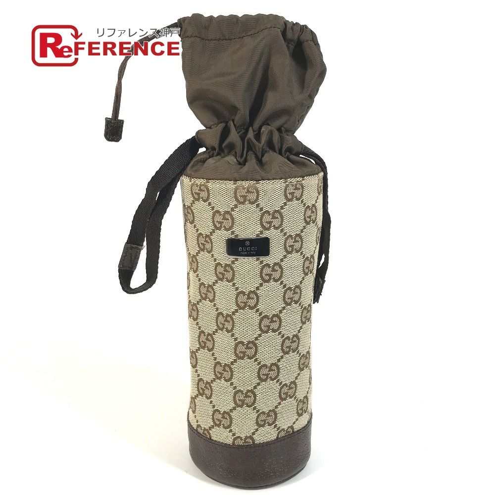 GUCCI グッチ ポーチ ボトルホルダー 28691 GGキャンバス/レザー ベージュ