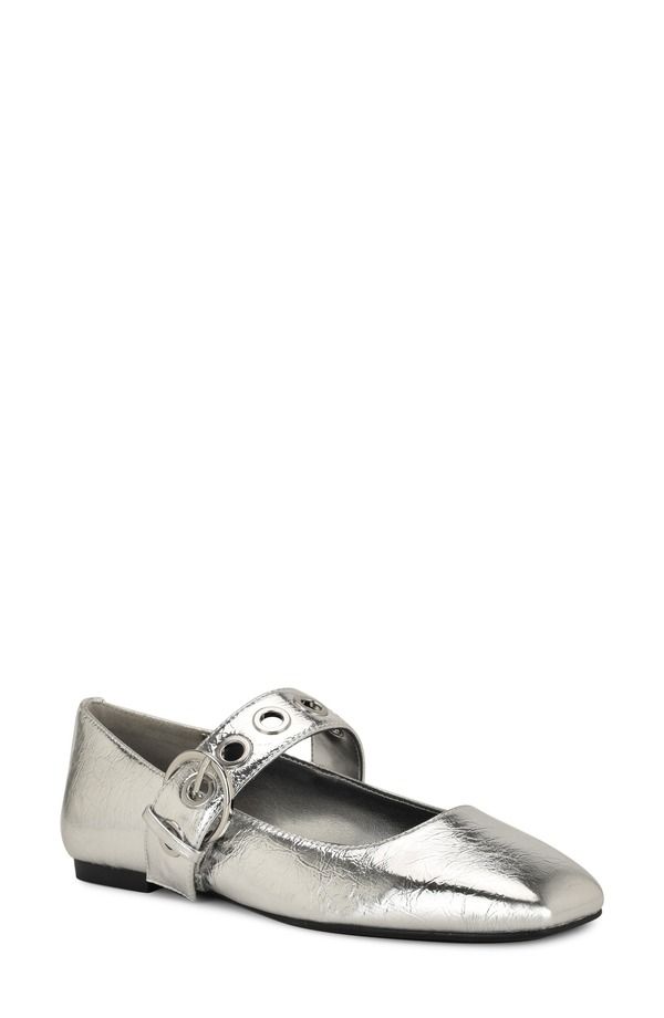 ナインウェスト レディース シューズ パンプス Nine West Kebba Mary Jane Flat Silver シルバー