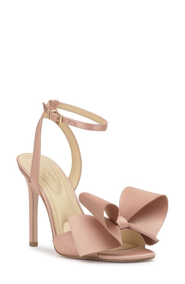 ジェシカシンプソン レディース シューズ サンダル アンクル Jessica Simpson Olivine Ankle Strap Sandal Blush Matte Satin ブラッシュ