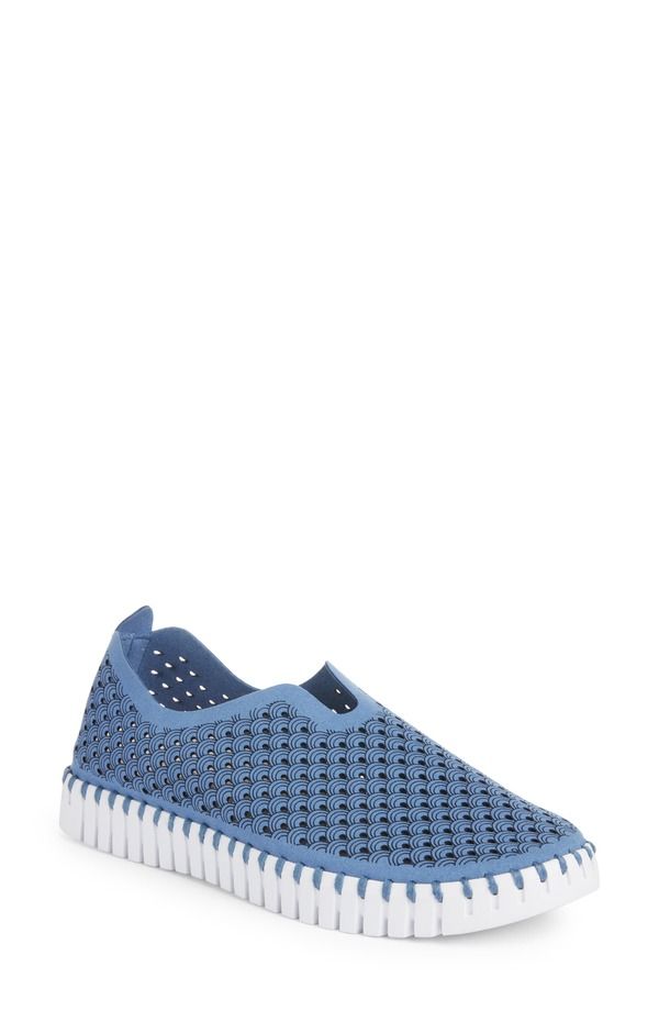 イルセヤコブセン レディース シューズ スニーカー Ilse Jacobsen Tulip 139 Perforated SlipOn Sneaker Light Regatta