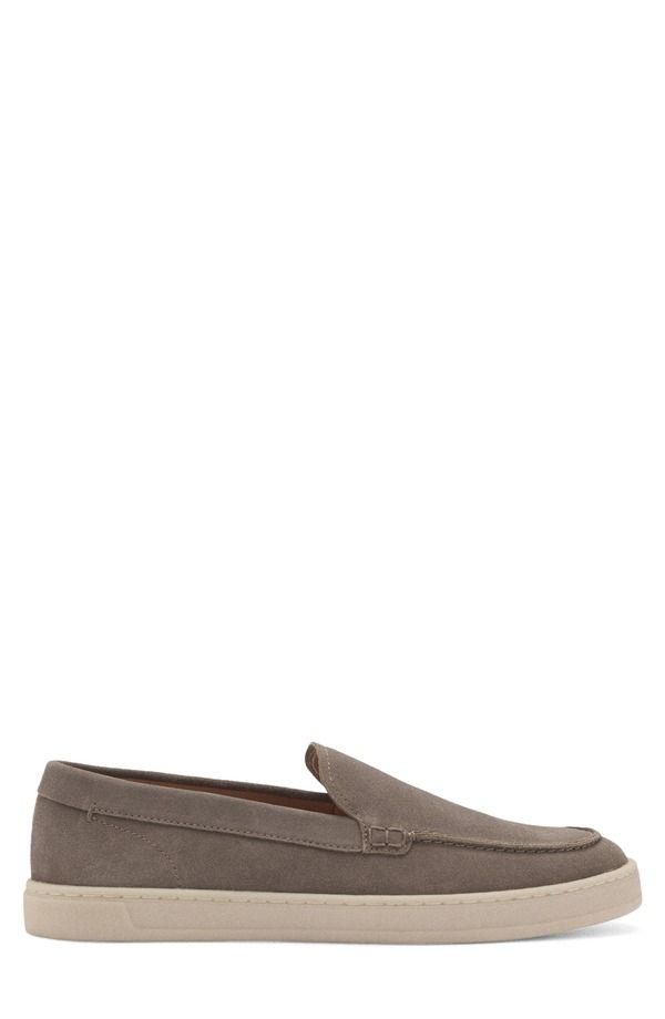 マンゴ メンズ シューズ スリッポン・ローファー スエード MANGO Suede Loafer Grey グレー