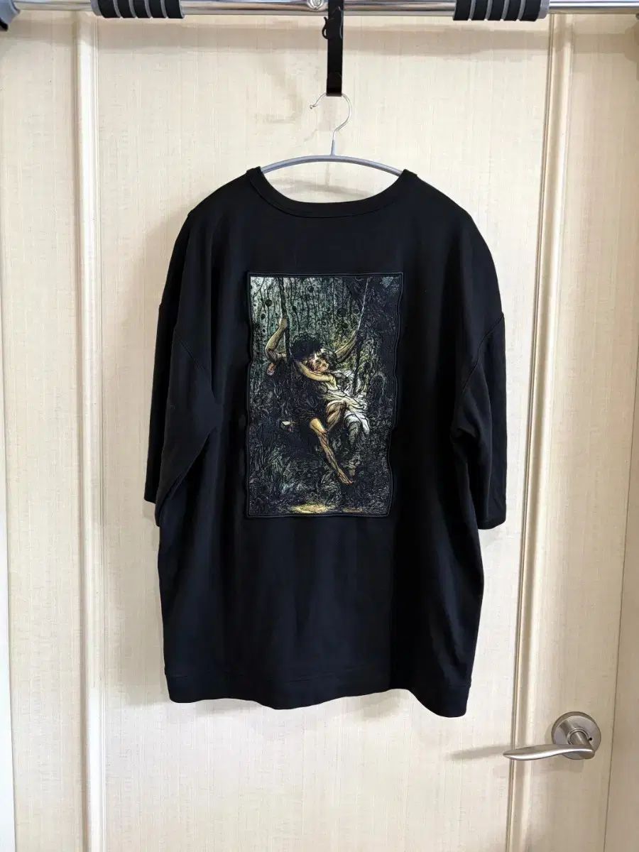 SONGZIO HOMME(ソンジオ・オム) コレクション 額縁 刺繍 Tシャツ 50 ブラック