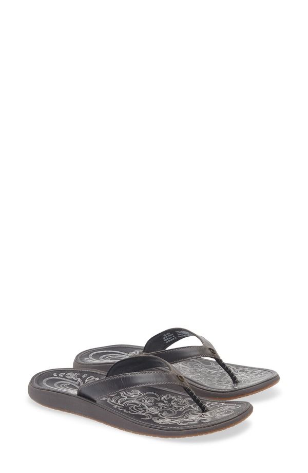 オルカイ レディース シューズ サンダル OluKai Paniolo Flip Flop Onyx Onyx