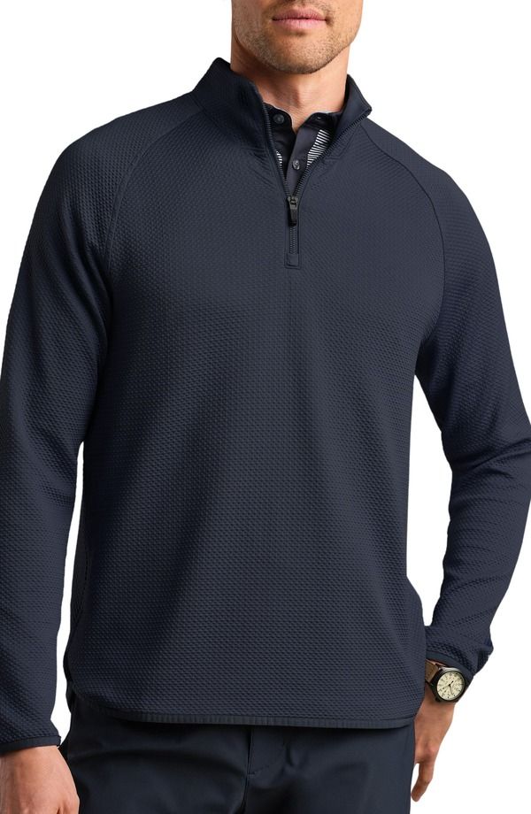 ローヌ メンズ アウター パーカー・スウェット ハーフジップ Rhone Founders Golf Quarter Zip True Navy ネイビー
